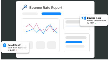 Supanalyzer bounce rate report overview