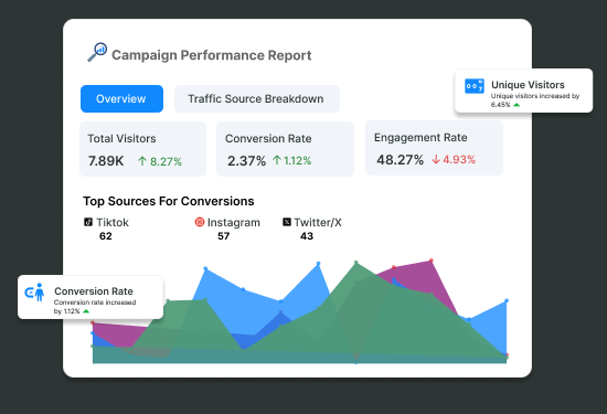 Supanalyzer campaign performance report overview